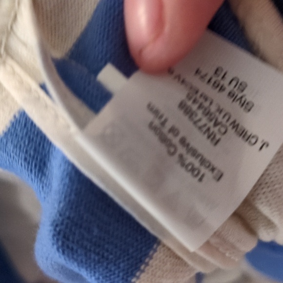 J. Crew Blue Striped Strapless Nautical Mini Dress Small - Picture 8 of 8